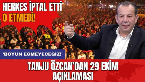 Tanju Özcan’dan 29 Ekim açıklaması