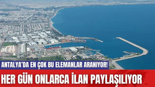 Antalya’da en çok bu elemanlar aranıyor! Her gün onlarca ilan paylaşılıyor