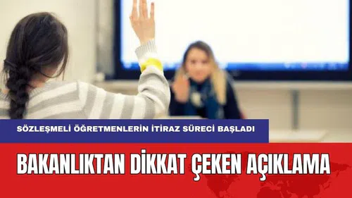 Sözleşmeli Öğretmen Atamalarında Son Durum! İtiraz Süreci Başladı