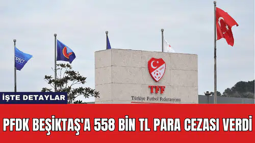 PFDK Beşiktaş'a 558 Bin TL Para Cezası Verdi