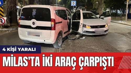 Milas'ta 2 Araç Çarpıştı: 4 Yaralı