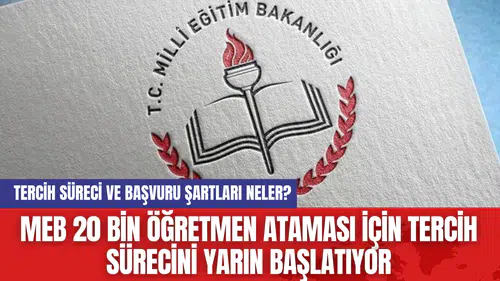 MEB 20 Bin Öğretmen Ataması İçin Tercih Sürecini Yarın Başlatıyor