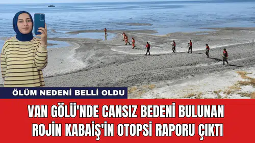 Van Gölü'nde Cansız Bedeni Bulunan Rojin Kabaiş'in Otopsi Raporu Çıktı