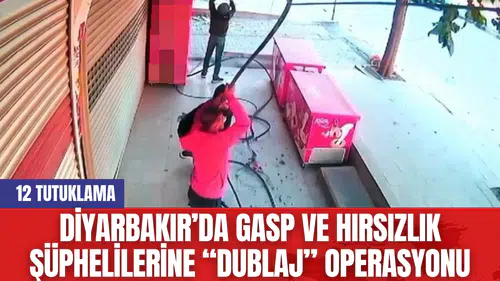 Diyarbakır’da Gasp Ve Hırsızlık Şüphelilerine “Dublaj” Operasyonu: 12 Tutuklama