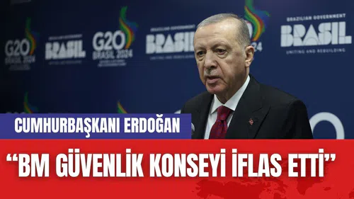 Cumhurbaşkanı Erdoğan: “BM Güvenlik Konseyi iflas etti”