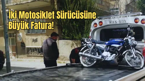 Isparta'da Trafik Denetimi: Plakasız Motosikletler Affedilmedi