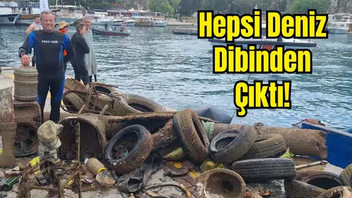 Kaleiçi Yat Limanı’ndan 5 Ton Atık Toplandı