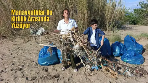 Manavgat Sahilinde Öğrencilerin Bulduğu Dev Çöp Yığını Hayrete Düşürdü