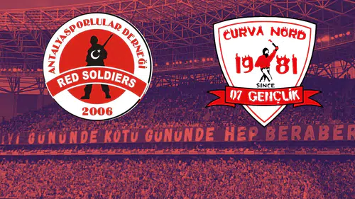 Antalyaspor Tribünlerinde Dev Oluşum! Red Soldiers ve 07 Gençlik Birleşti!