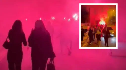 Serik'te Meşaleli Kız İsteme Merasimi Mahalleyi Alarma Geçirdi