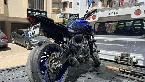 Manavgat’ta Trafik Denetiminde Abartılı Egzozlu Motosiklete Ağır Ceza!