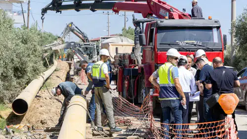 Manavgat’ta Doğalgaz Çalışmaları Yerinde İncelendi