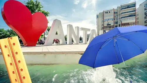 Antalya'da Kavurucu Sıcaklara Gök Gürültülü Sağanak Arası