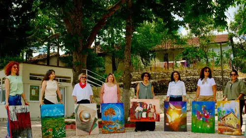 Akseki'nin Tarihi ve Doğası Tuvalde Canlandı: Alaçeşme Resim Çalıştayı Sona Erdi