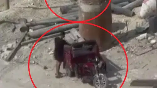 Elektrikli Motosikletle Geldiler, Demir Boruları Çalıp Kaçtılar