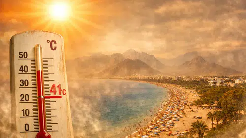 Antalya'da Sıcak Hava ve Nem Dalgası
