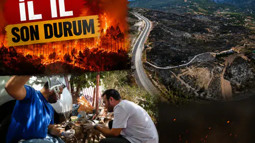 Türkiye Alevlerle Mücadele Ediyor! 169 Yangından 163'ü Kontrol Altında