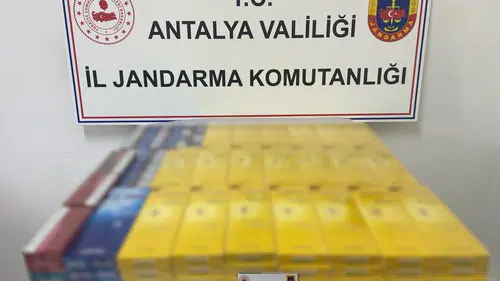 Gazipaşa'da Jandarmadan Kaçak Sigara Operasyonu