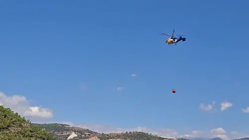 Gazipaşa'da Sera Yangını Manavgat'tan Dönen Helikopterin Dikkatiyle Söndürüldü!