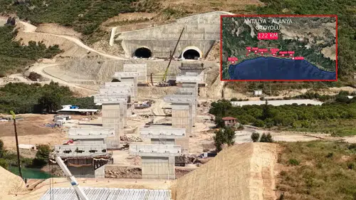 Antalya-Alanya Otoyolunda Yüzde 30 Seviyesine Ulaşıldı: Hedef 2028 Mayıs