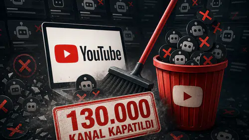 YouTube'da Dev Temizlik: 130 Bin Yapay Zeka Kanalı Kapatıldı