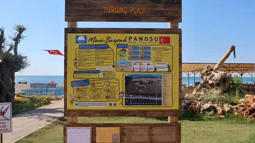 Aksu Turunç Halk Plajı Mavi Bayrak Kazandı
