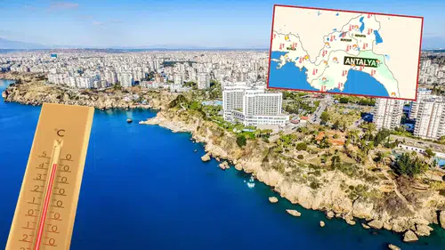 Antalya'da Sıcak ve Neme Dikkat! 4 İlçede Sağanak Var