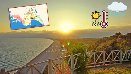 Antalya'da Hava Durumu Karışık: Bir Yanda 40 Derece Sıcak Diğer Yanda Sağanak