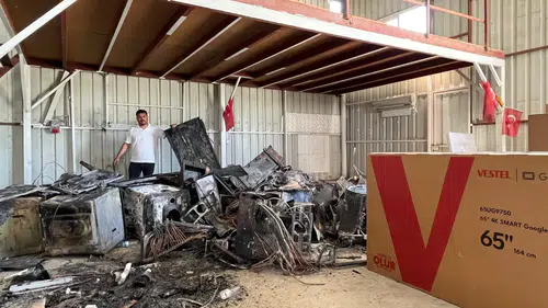 Antakya'da Beyaz Eşya Servisinde Gaz Patlaması Dehşeti