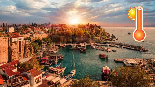 Antalya'da Hava Sıcaklığı Düşüyor Ama O İlçede Termometre Zirvede
