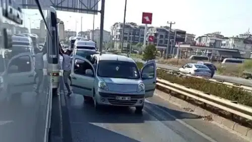 Manavgat'ta Emniyet Şeridi Dehşeti Kamerada
