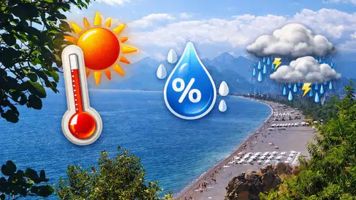 Antalya'da Nem ve Sıcaklık Baskısı Artıyor! O İlçeler Sağanakla Serinleyecek