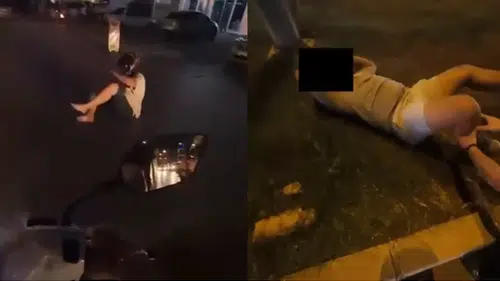 Mezitli'de Korkutan Kaza: Motosiklet Yayaya Çarptı