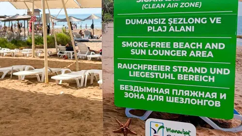 Manavgat'taki 4 Halk Plajında 'Dumansız' Dönem Başladı