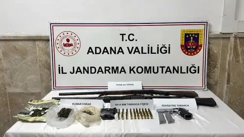 Adana'da Jandarmadan Silah Operasyonu: 6 Ruhsatsız Silah Ele Geçirildi