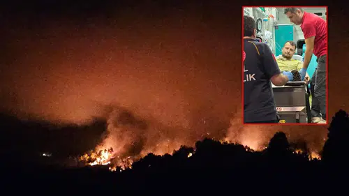 Serik'te Büyük Yangın: Enerjisi Düşürüldü, Orman Personeli Hastaneye Kaldırıldı