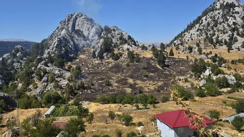 Alanya'nın 2 Yaylasında Çıkan Ziraat Yangınları Ormana Sıçradı