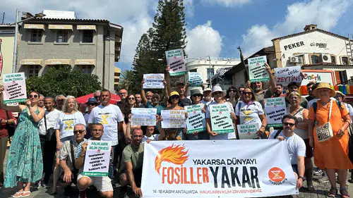 Halkların İklim Zirvesi Fosil Yakıt Kampanyasını Antalya’dan Duyurdu