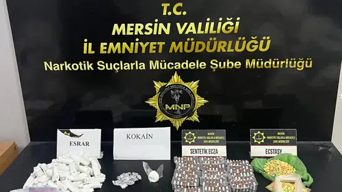 Mersin'de Narkotik Operasyonu: 257 Bin Sentetik Hap Ele Geçirildi
