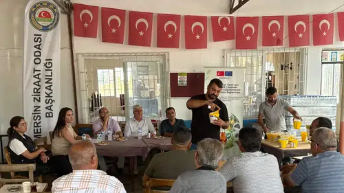Mersin'de Çiftçilere Doğa Dostu Mücadele Eğitimi ve Malzeme Desteği