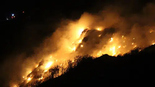 Adana'da Deprem Molozlarının Döküldüğü Alanda Yangın Çıktı!