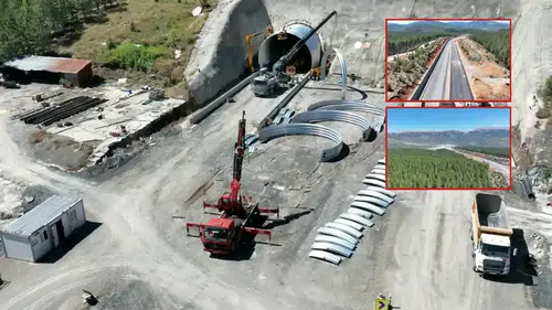 Alacabel Tüneli'nde Asfaltlamaya Geçildi
