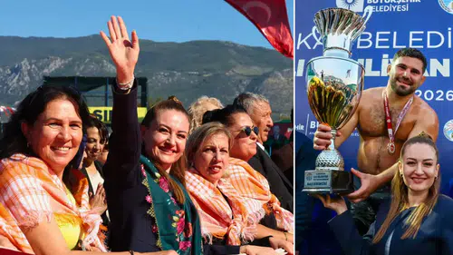 Kadın Muhtarlar Yağlı Güreşleri Yerinde İzledi
