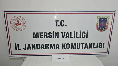 Mersin'de Tarihi Eser Operasyonu: 6 Obje Ele Geçirildi, 1 Şüpheli Yakalandı