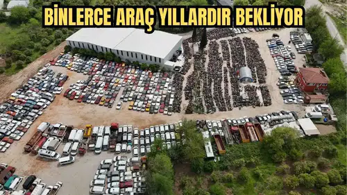 Antalya’da Yediemin Otoparklarında Araçlar Çürüyor! Binlerce Araç Yıllardır Bekliyor