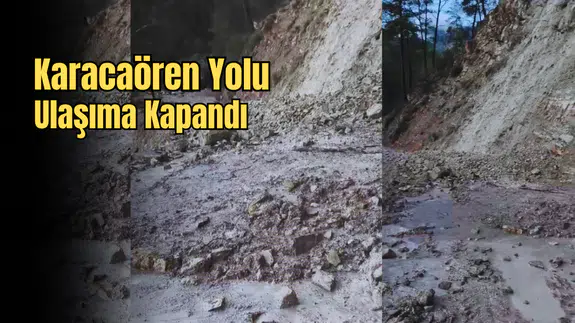 Kumluca’da Heyelan Engeli: Araçlar Yolda Kaldı