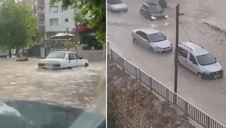 Hatay Ve Osmaniye'yi Sağanak Vurdu, Yollar Çöktü!