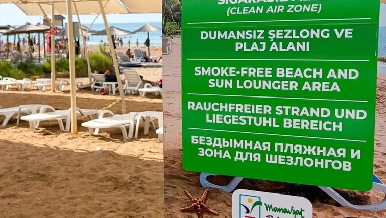 Manavgat'taki 4 Halk Plajında 'Dumansız' Dönem Başladı