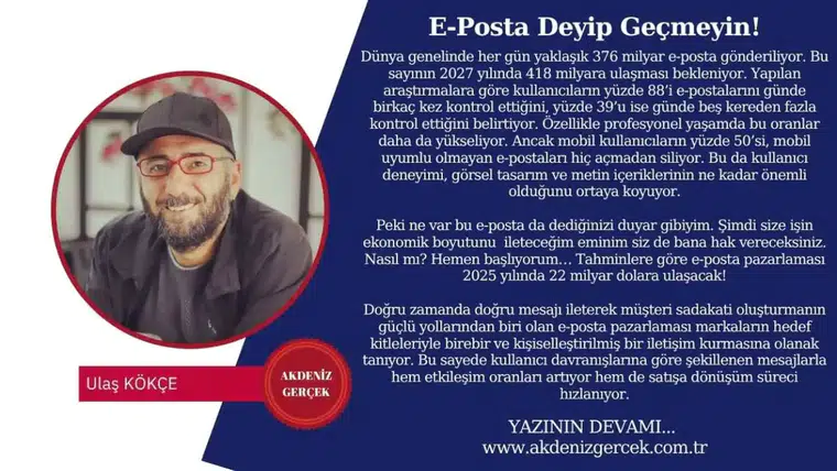 E-Posta Deyip Geçmeyin!