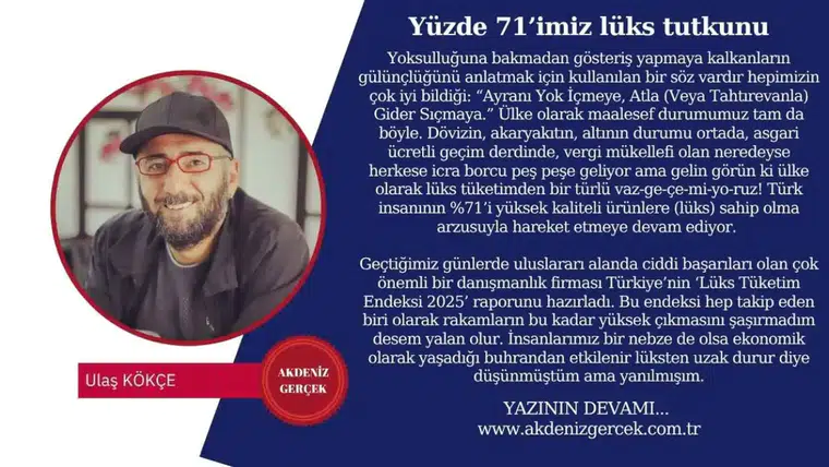 Yüzde 71’imiz lüks tutkunu